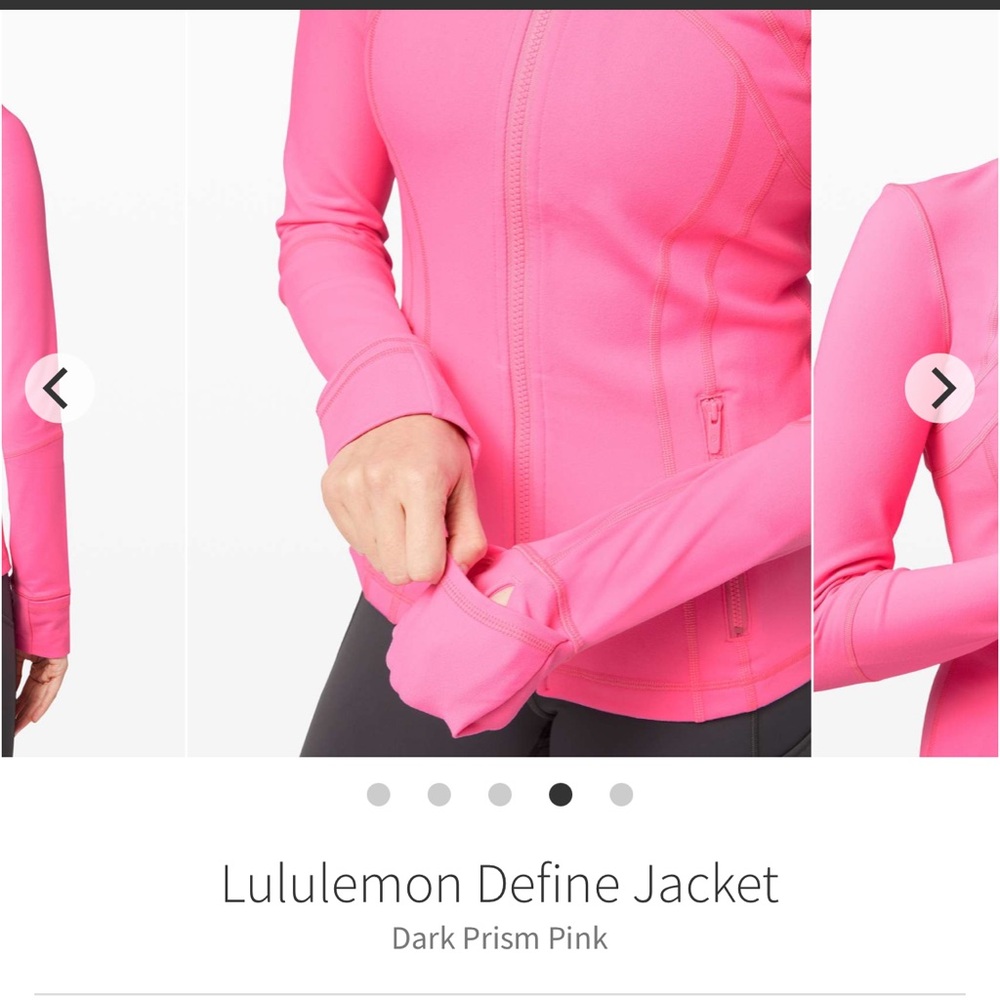 Rare Lululemon Define Jacket Dark Prism Pink Sz 6 - Picture 4 of 11